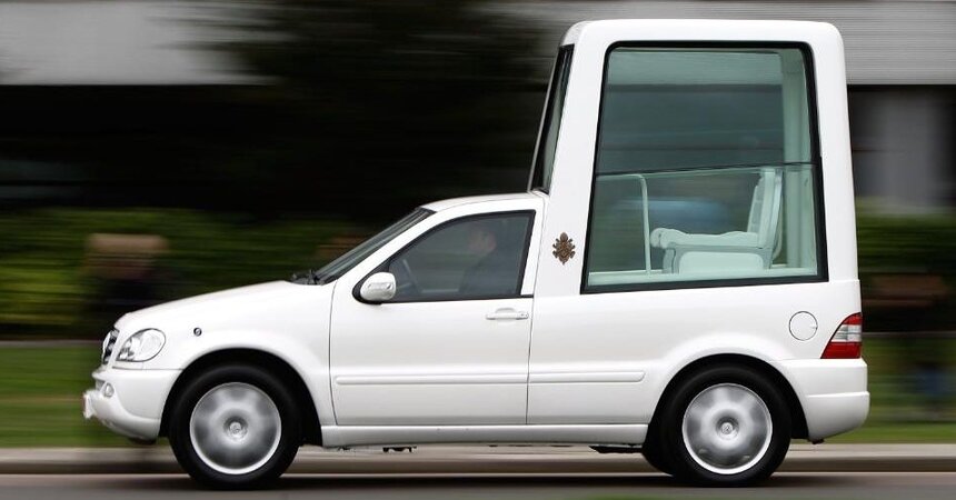 A popemobile